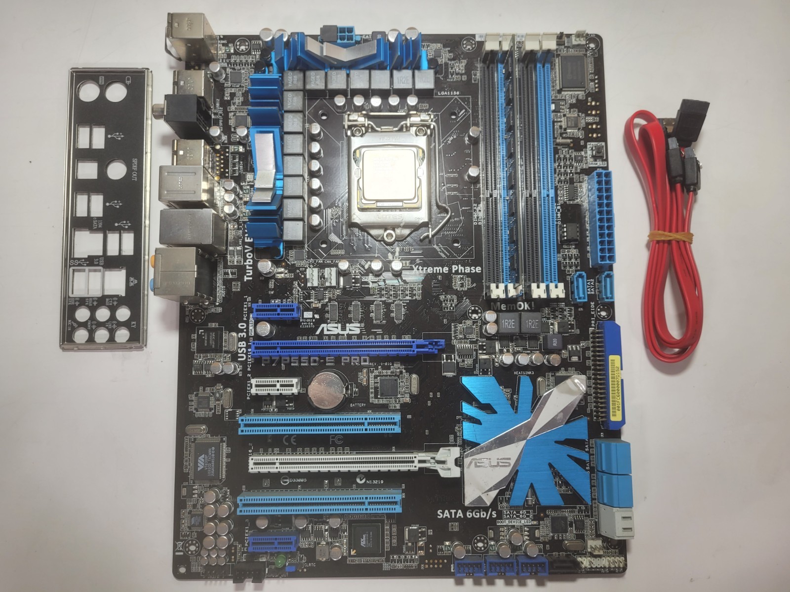 Asus P7P55D-E PRO Motherboard Core I7-860 4GB RAM, IO Shield #1728