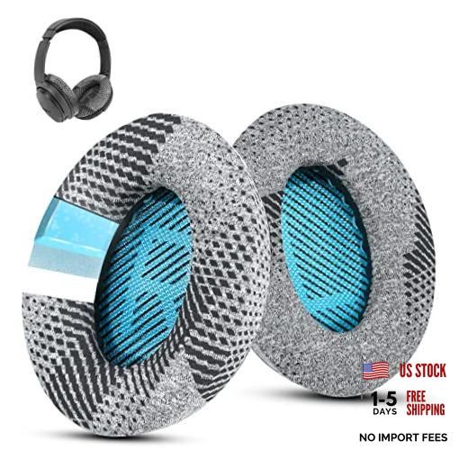 Cooling Gel Earpads for Bose QC35/QC35 II /QC45- Blue Grey & Blue