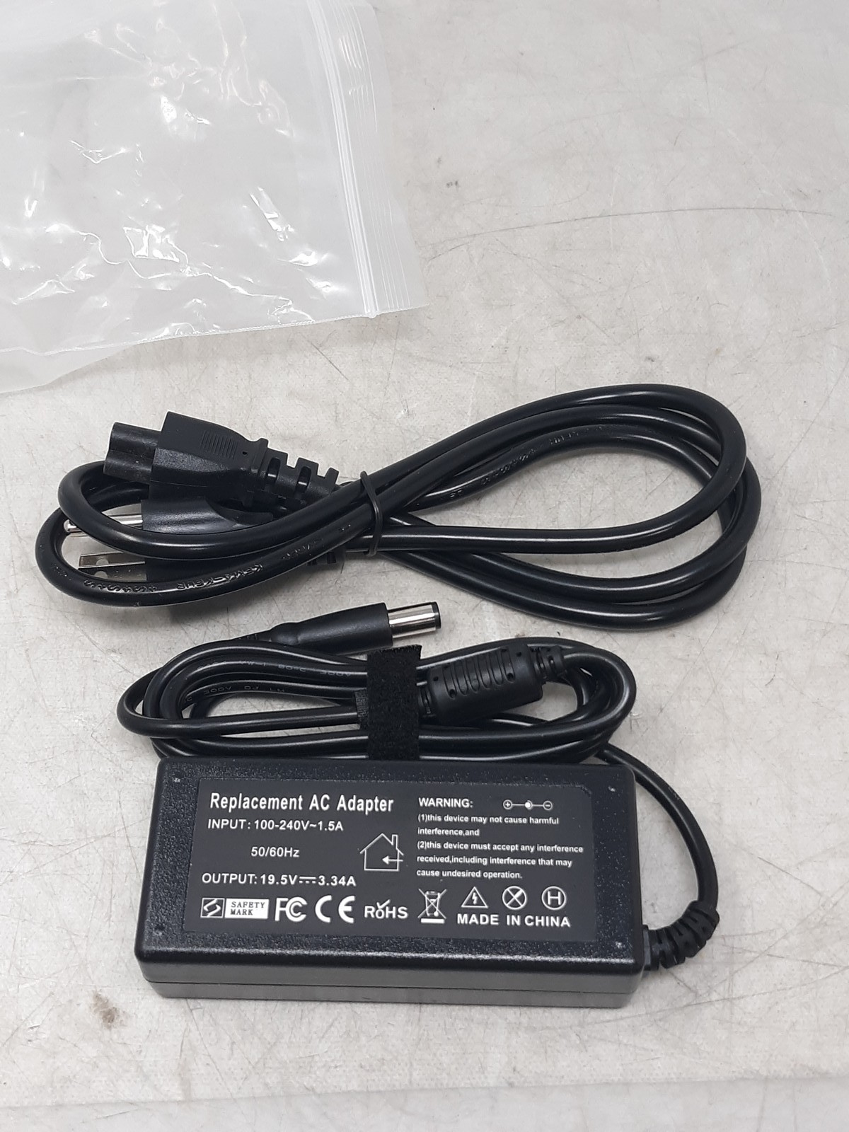 Replacement AC Adapter Charger 19.5V 3.34A 65W for Laptop / Electronics