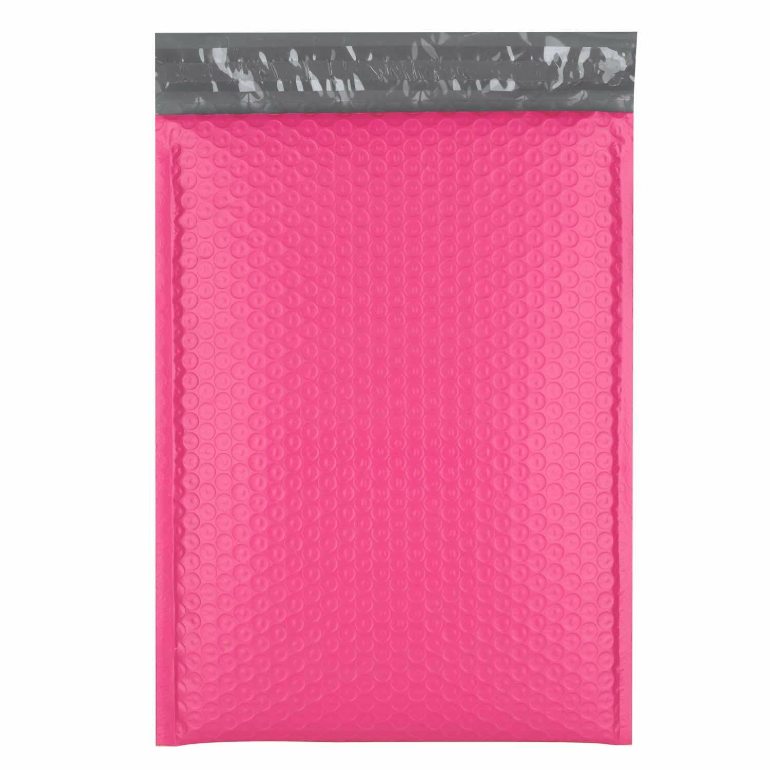 1000 #0 Pink Poly Bubble Mailers Envelopes Bags 6.5x10 Extra Wide CD DVD