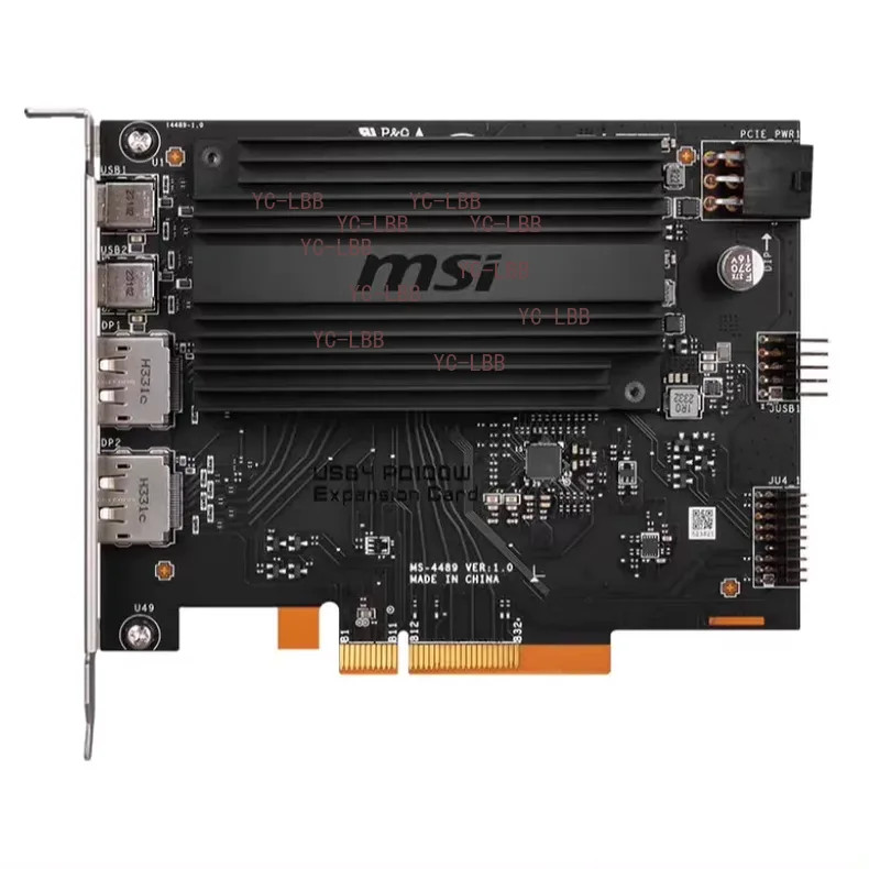 MSI USB4 PD100W Expansion Card Dual USB 4.0 Supports PCIe 4.0 x4 port