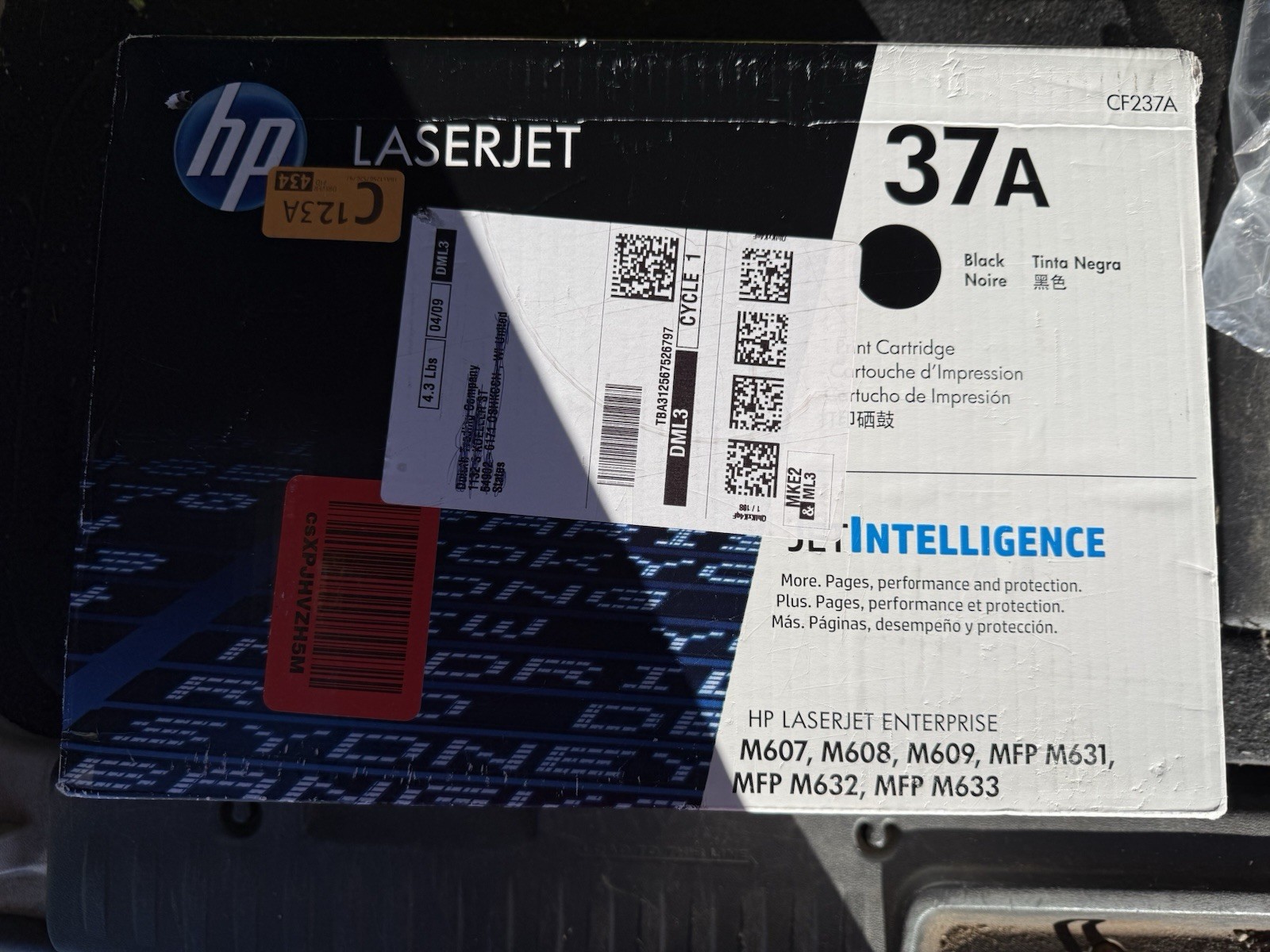 HP CF237A 37A LaserJet Toner Cartridge - Black Brand New Sealed