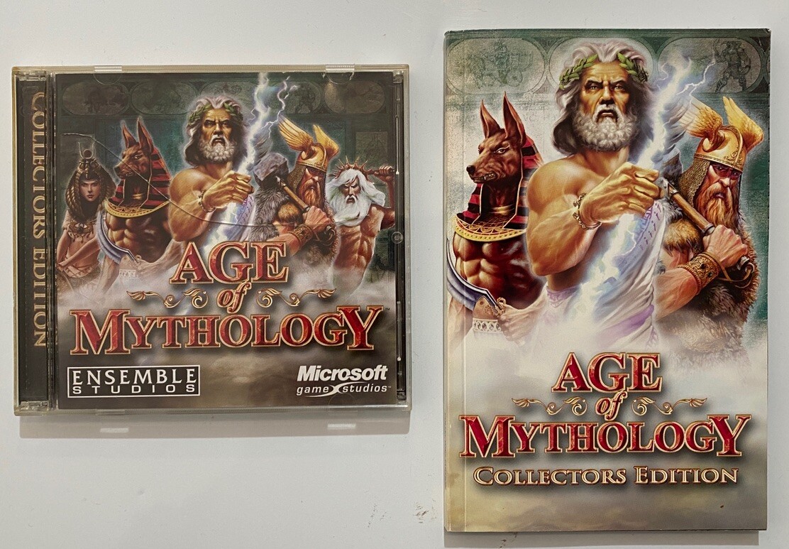 Age Of Mythology Collectors Edition PC Game CD Manual Inc Microsoft 2002 Vintage