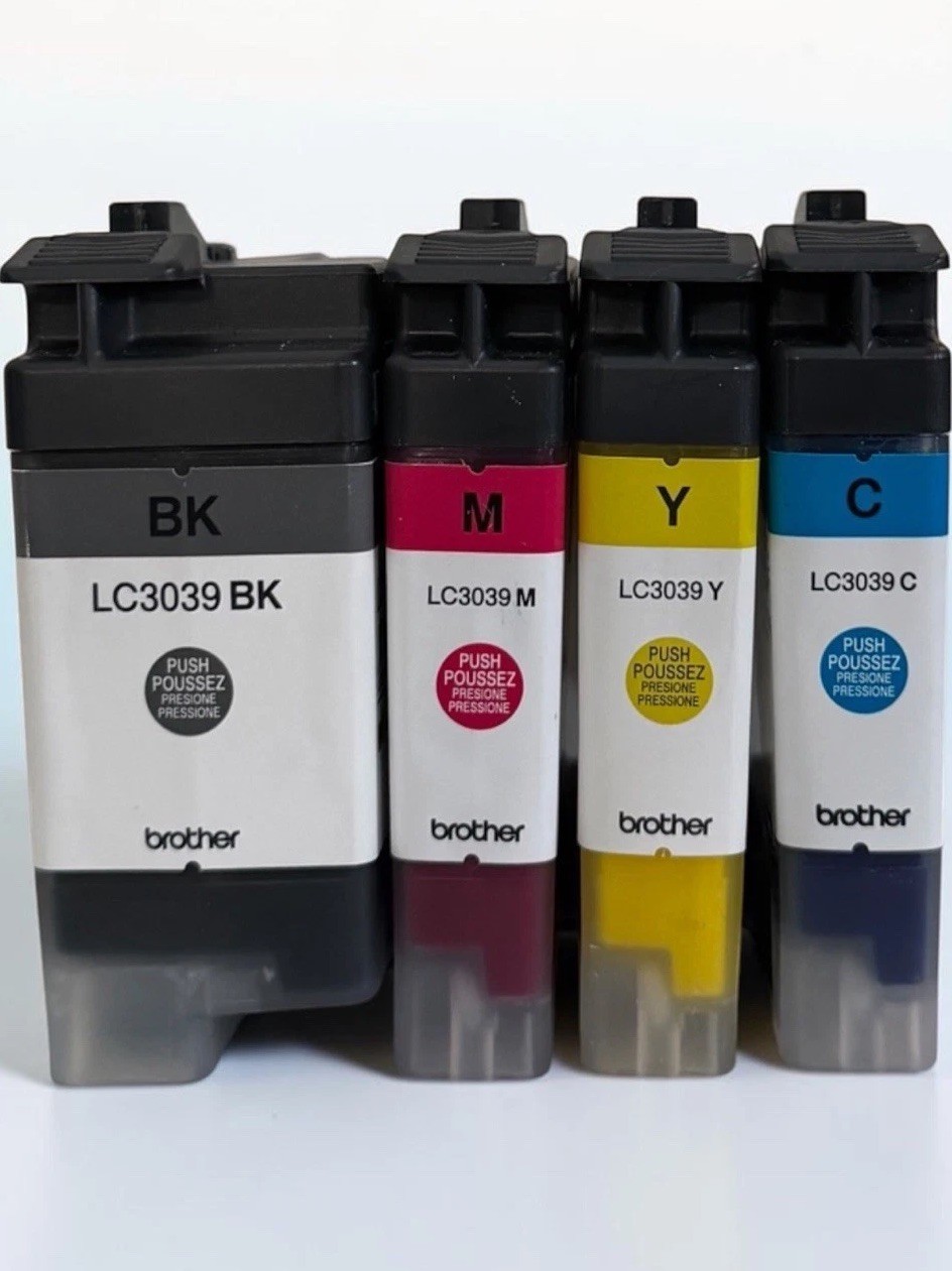 Genuine Brother LC3039 CMYK XXL Ultra High Yield Ink OEM Full Set 4 Pack