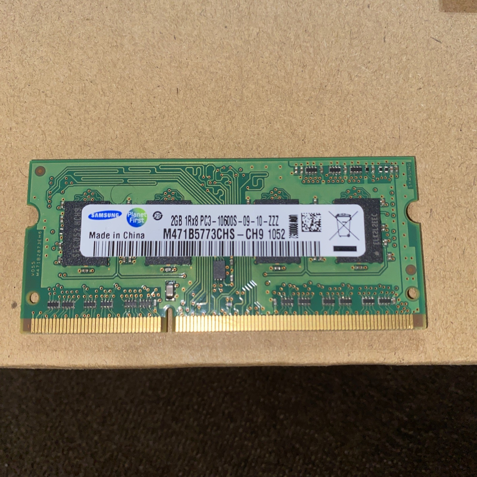 Samsung M471B5773CHS-CH9 4GB Kit 2x2GB  Pc3-10600 Ddr3-1333Mhz 1RX4 N-Exc