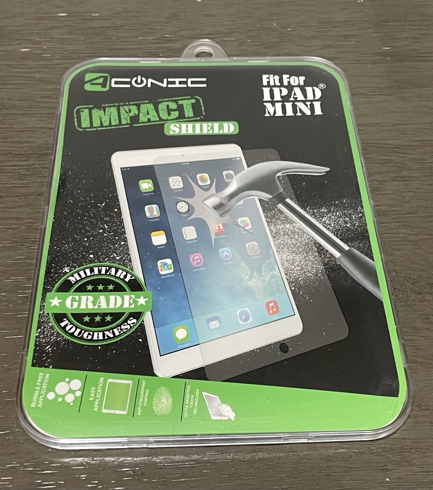 Aconic Impact Shield Fit For Ipad Mini W/ Sceen Guard Applicator Cleaning Cloth