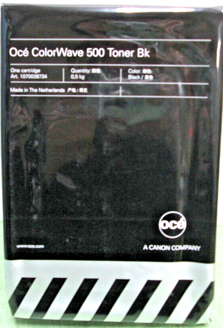 NEW 1070038734  OCE ColorWave 500 Black Toner Pearls New And SEALED CANON/Oce