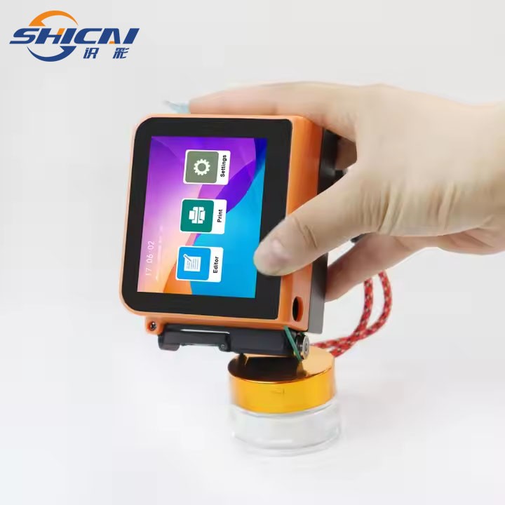 Mini handheld inkjet printer 12.7mm prints date text on the surface oftheproduct
