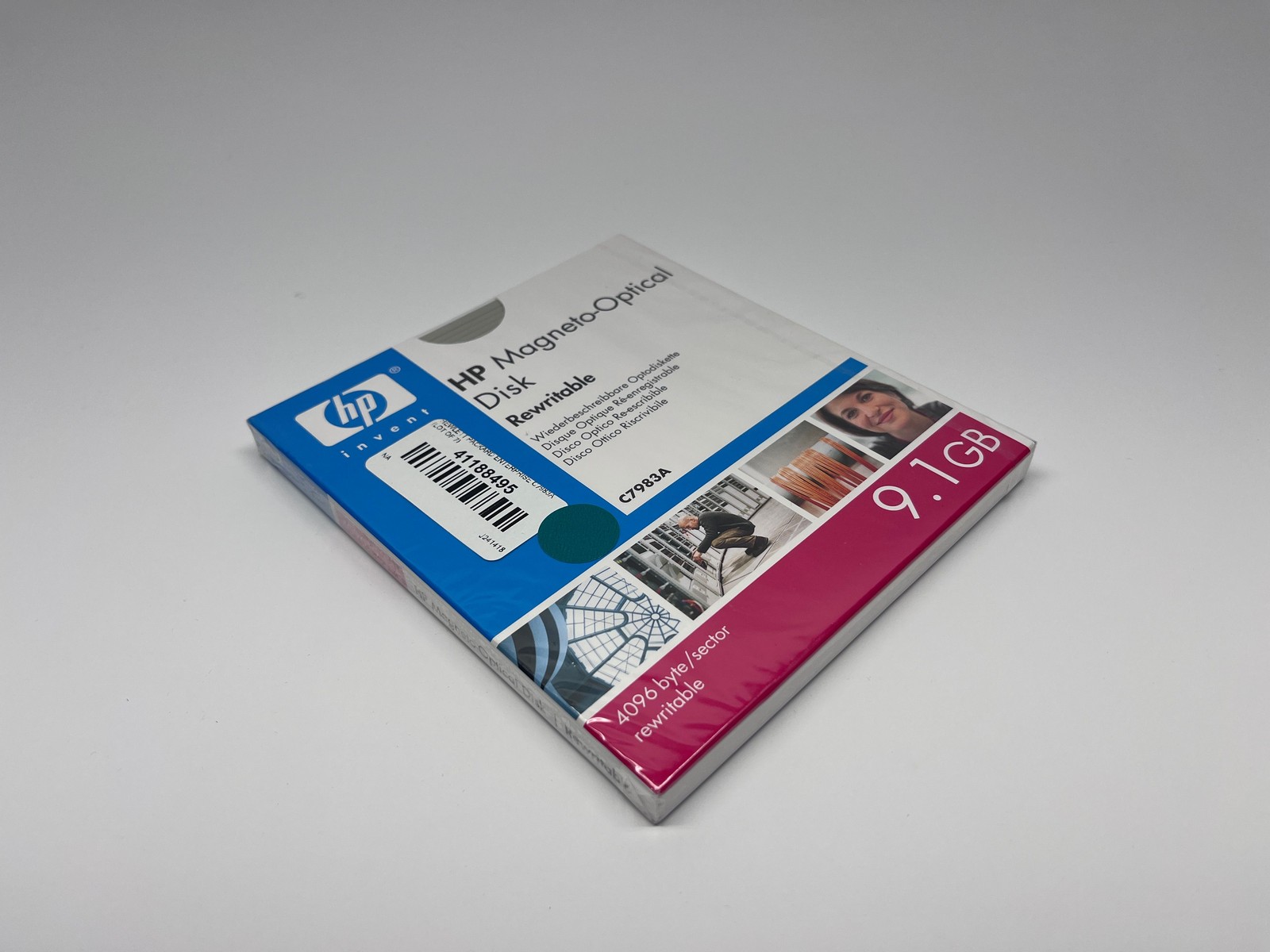 (7) HP Magneto-Optical Disk 9.1GB 4096 Byte / Sector Rewritable C7983A
