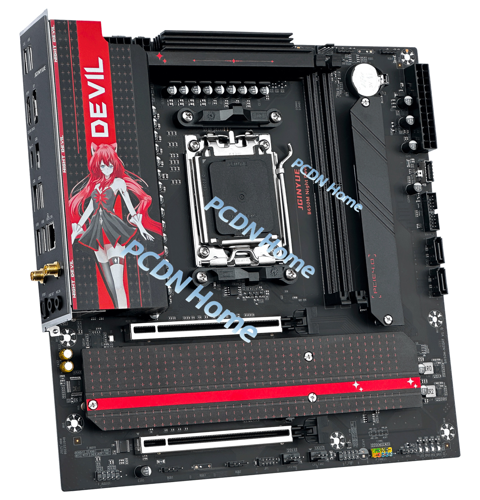 JGINYUE B650M Night Devil AM5 DDR5 Motherboard//