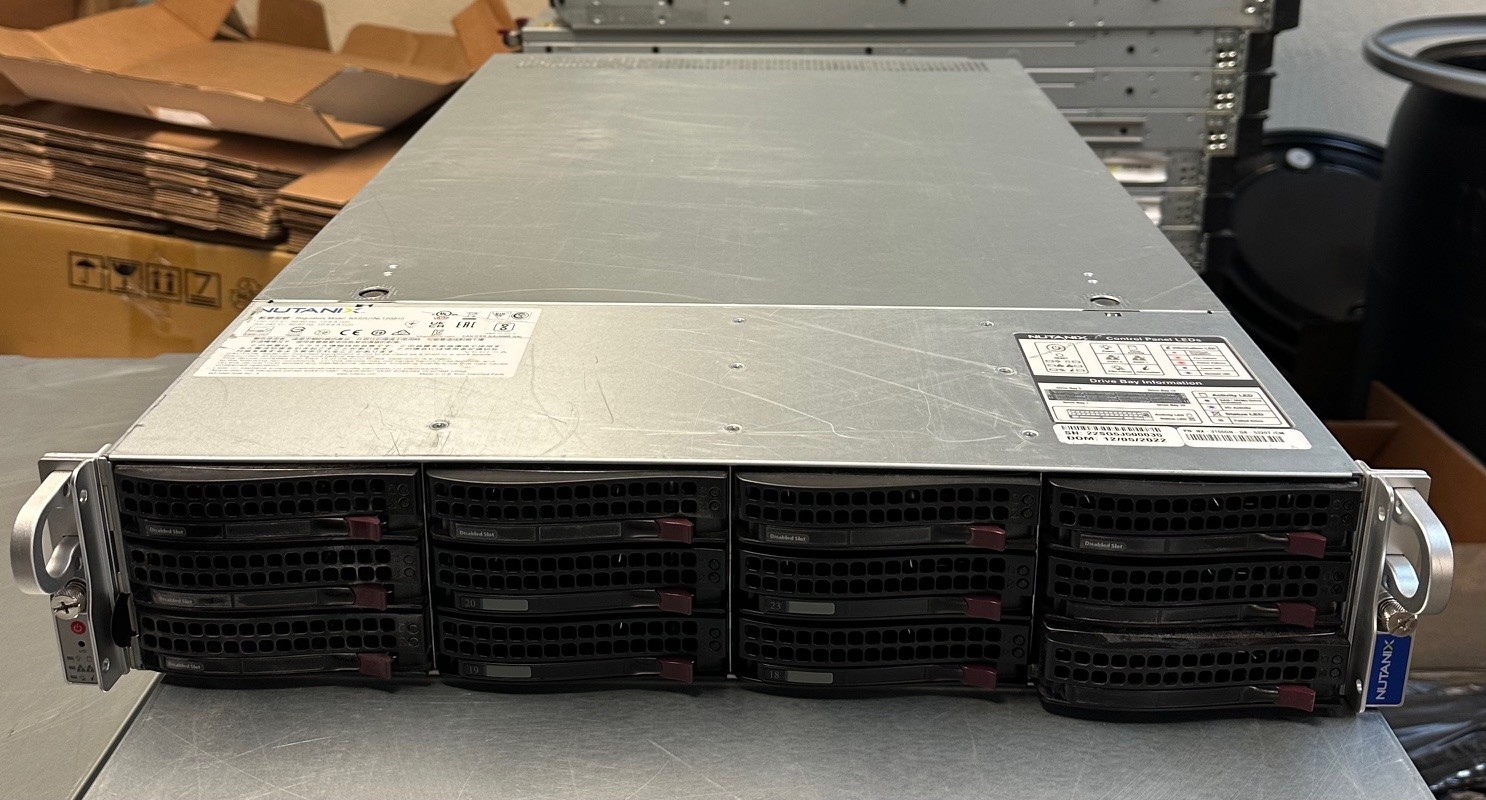 Supermicro 12 bay Server SYS-6029U-TRT Xeon Skylake 32 Core 32GB DDR4 4x NVMe 2P