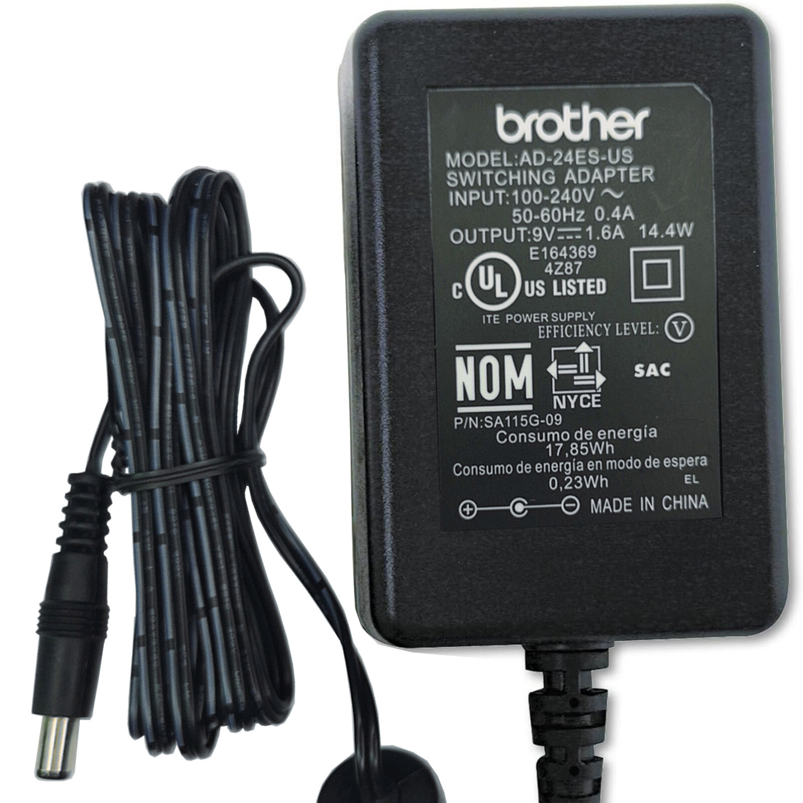 Genuine 9V AC Adapter For Brother P-Touch PT-1890 PT-D215E D201CS PT-D210 E100