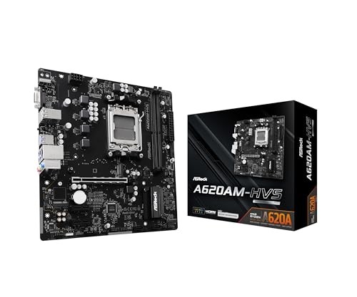 ASRock Motherboard A620AM-HVS Socket AM5 A620A Micro ATX Motherboard for AMD