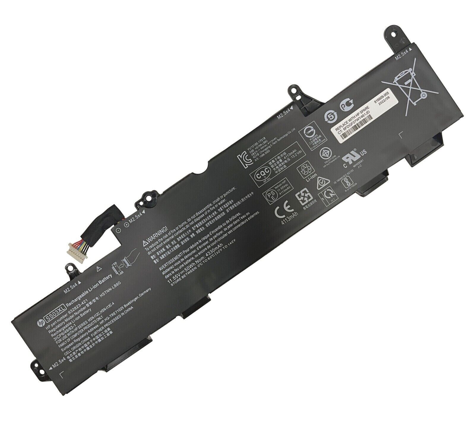 Genuine OEM 50Wh SS03XL Battery For HP EliteBook 735 745 830 840 G5 933321-855