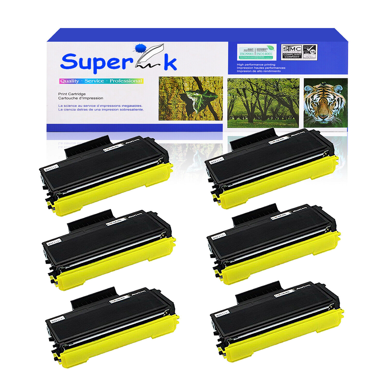 6PK TN580 Toner Cartridge for Brother TN-580 MFC-8460N DCP-8060 HL-5280 5270DN
