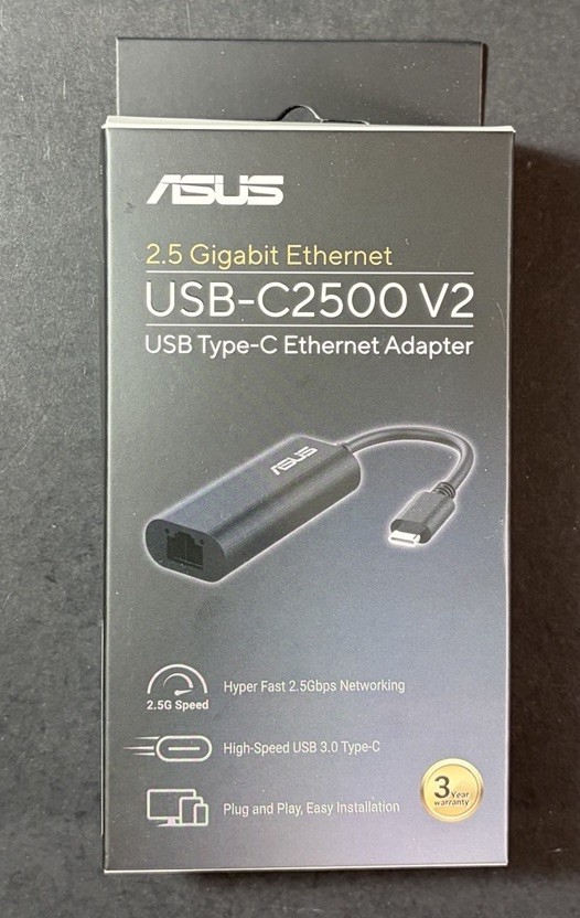 ASUS  USB Type-C Ethernet Adapter USB-C2500 V2 NEW