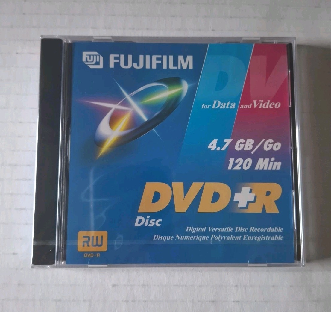 Fujifilm DVD+R Discs For Data Video 4.7 GB/Go 120 Min ~ NEW SEALED