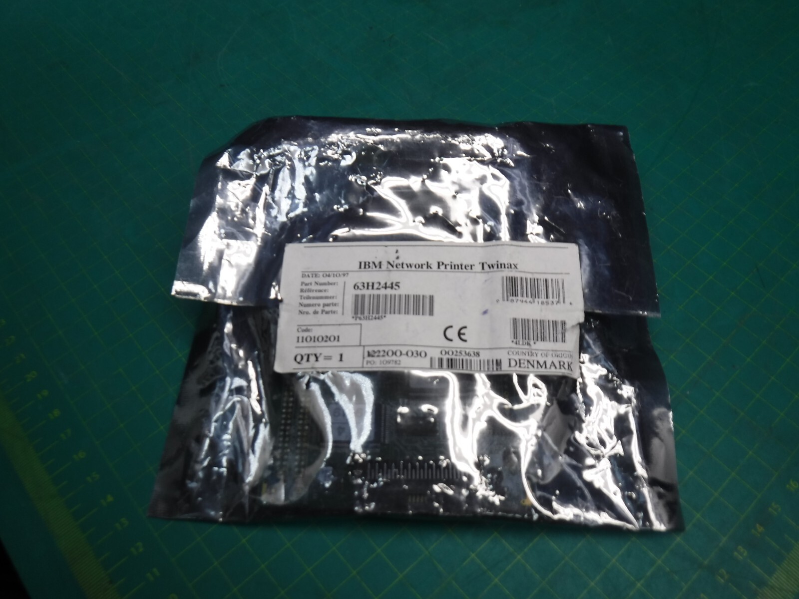 New IBM P63H2445 Twinax/Coax Adapter Card 63H2445 type no X22 200