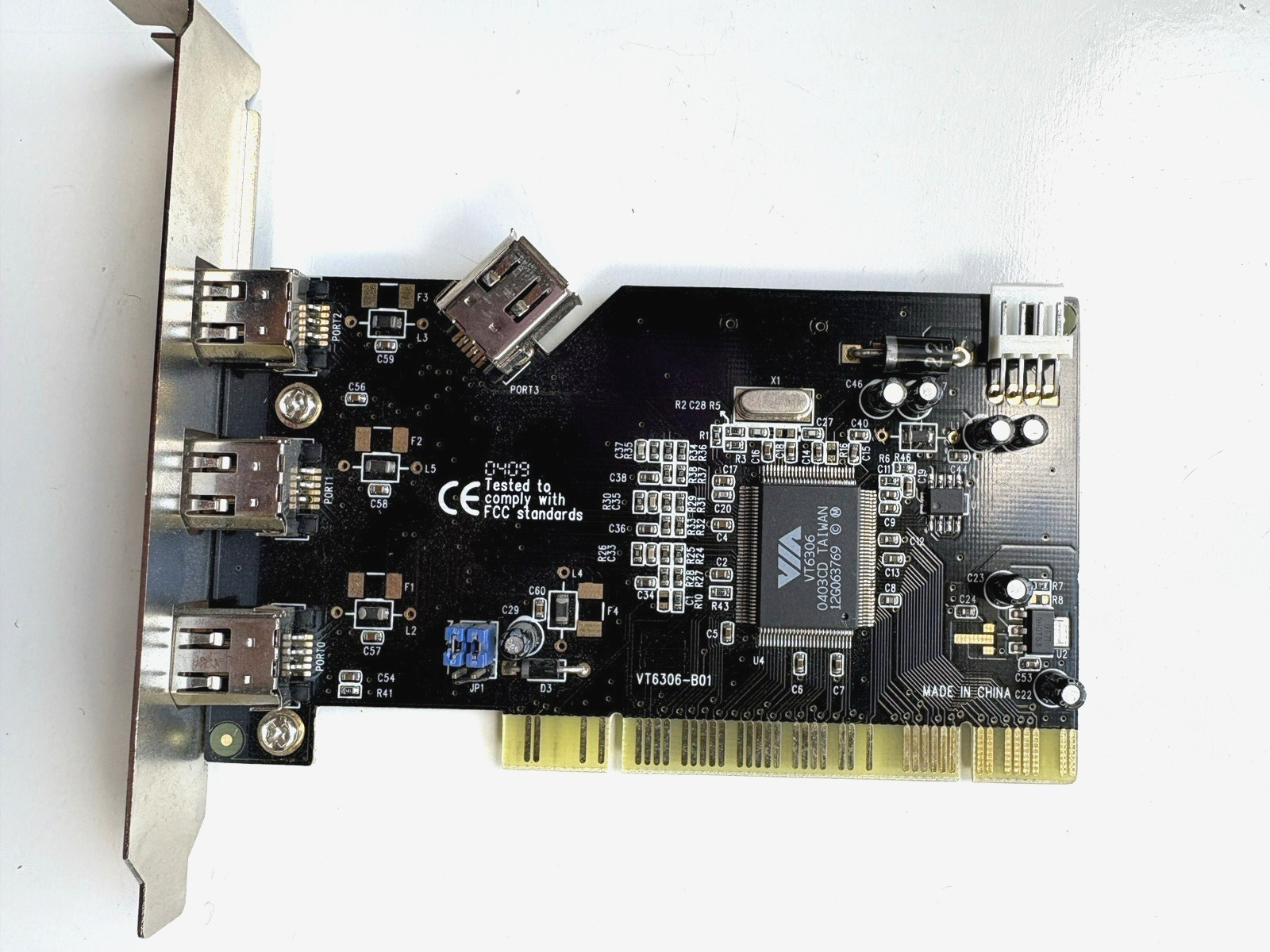 Apollo 4 Port PCI VIA 1394A Firewire Interface Expansion Card/SD-FW6306-3I