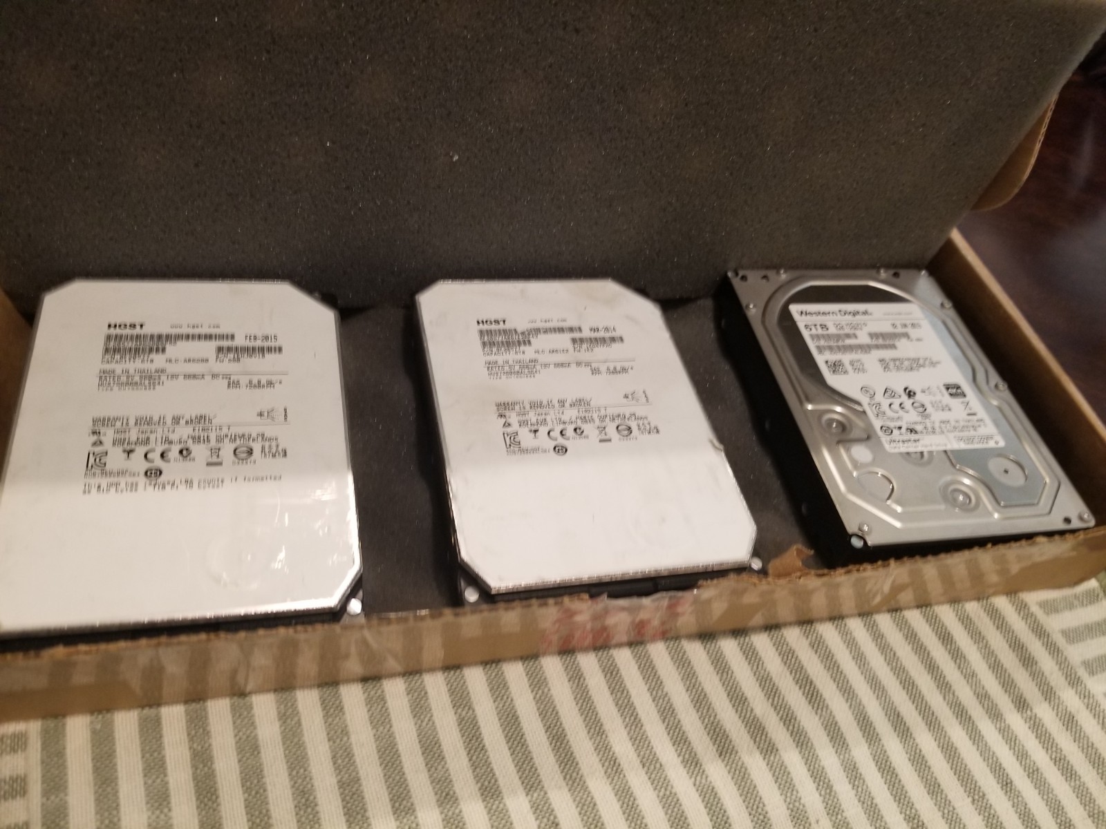 *PARTS ONLY* x2 - HGST HUS726060ALS641 6TB SAS - HUS726T6TAL4204 x1  - Mixed