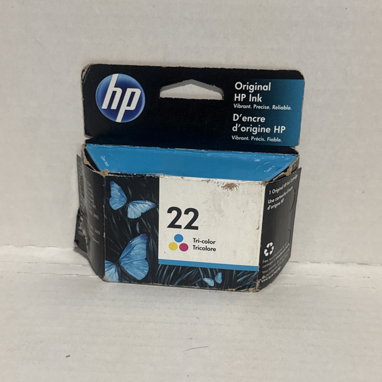 HP 22 Tri-Color Ink Cartridge Expired Sep 2021