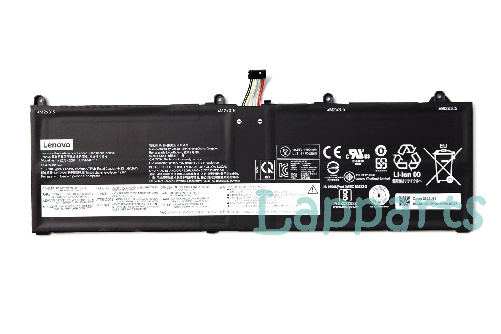 New Original L19M4PC3 L19C4PC3 Battery for Lenovo Rescuer Y9000X R9000X 2021