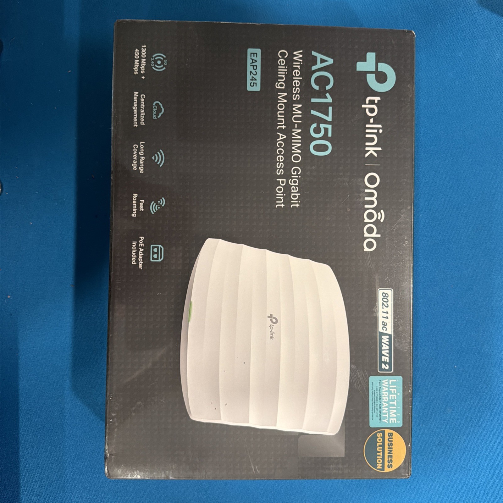 TP-Link EAP245 v3 | AC1750 Omada Wireless Gigabit Ceiling Mount Access Point NEW