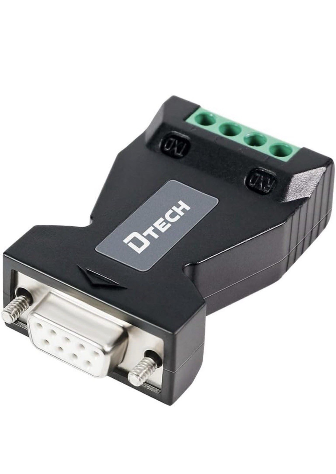 DTECH RS232 to RS485 Converter Serial Adapter with 4 Position Terminal Block for