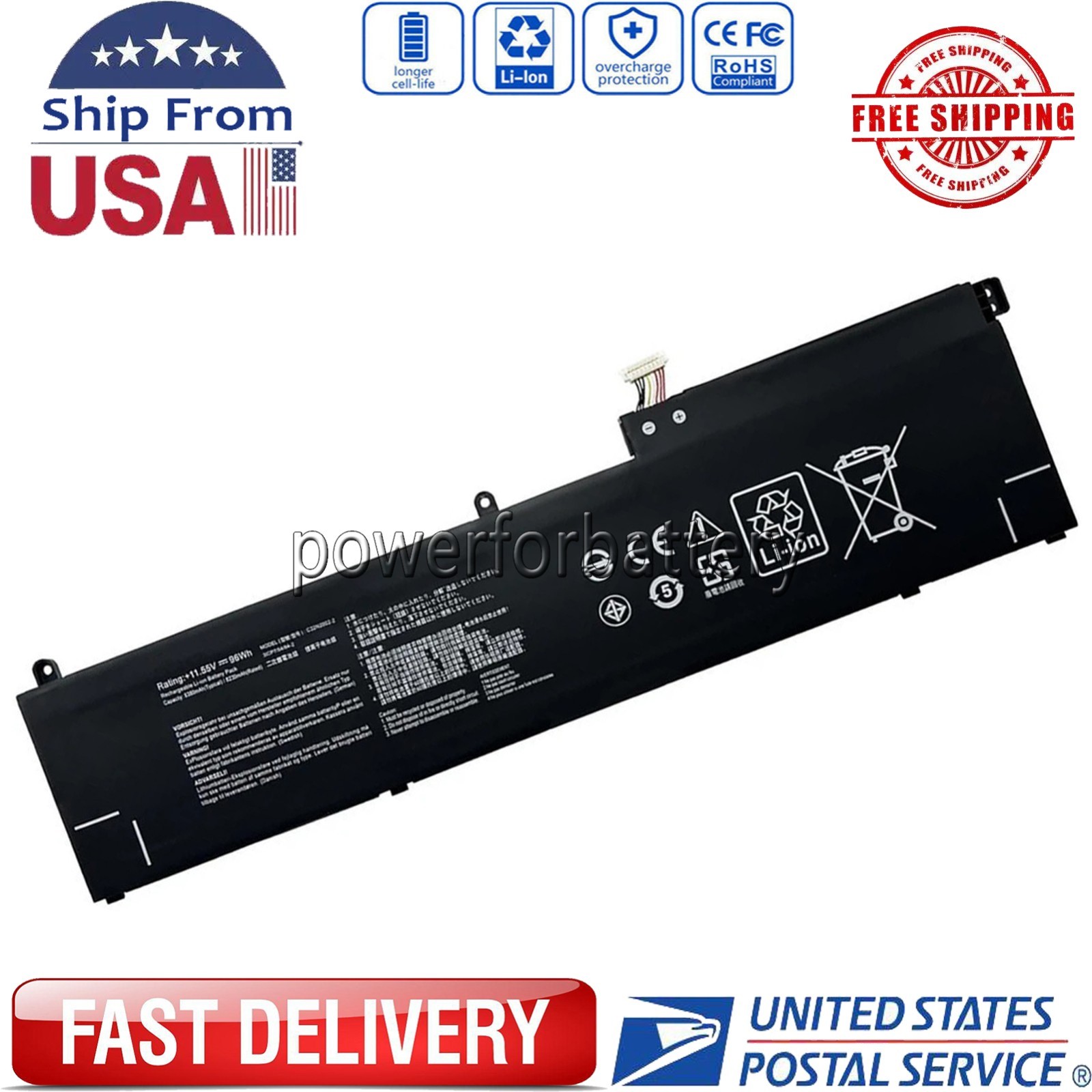 New C32N2002-2 Replacement Battery For Asus ZenBook Pro 15 Flip OLED Q539Z 