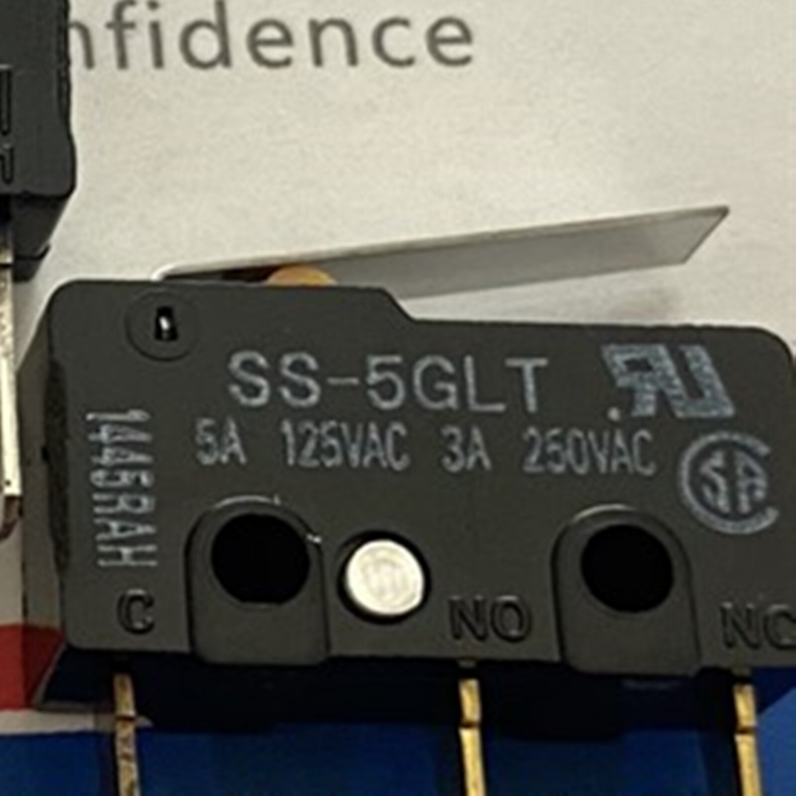 2x New Omron SS-5GLT Original Microswitch  SS5GLT