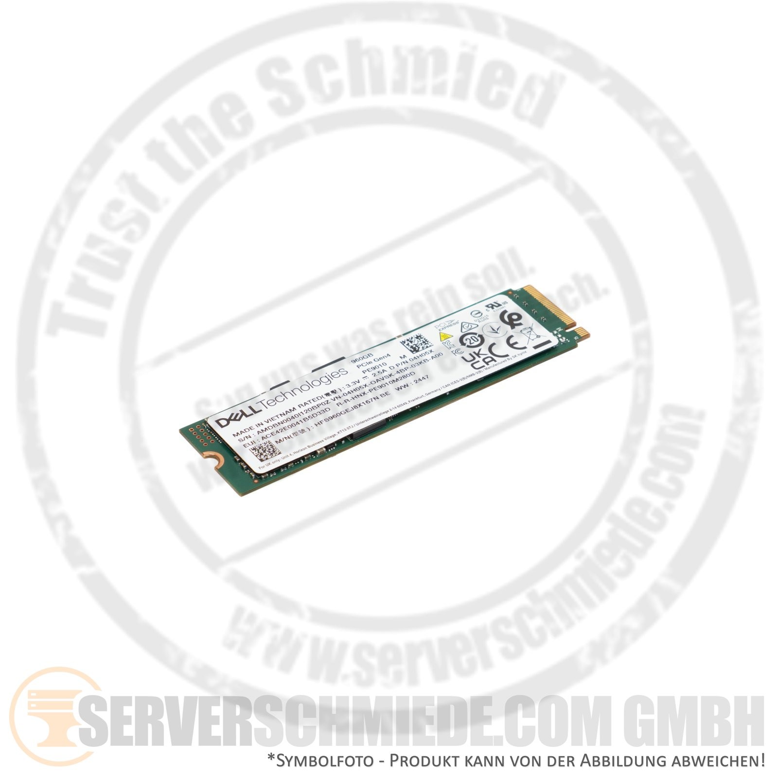 960GB M.2 2280 Dell SK Hynix NVMe PCIe 4.0 BOSS N1 HFS960GEJ8X167N 04H05X