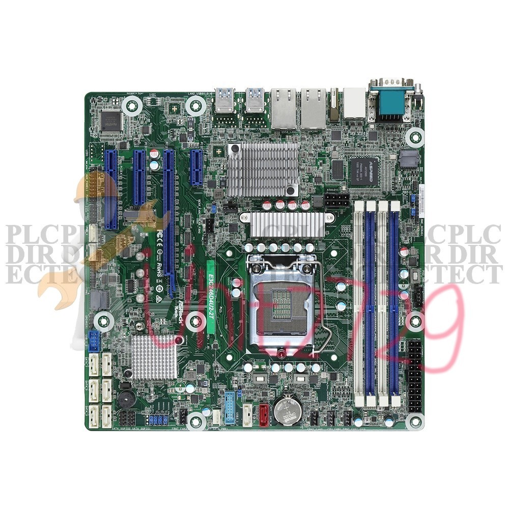 New ASROCK RACK E3C246D4U2-2T Server Motherboard #un