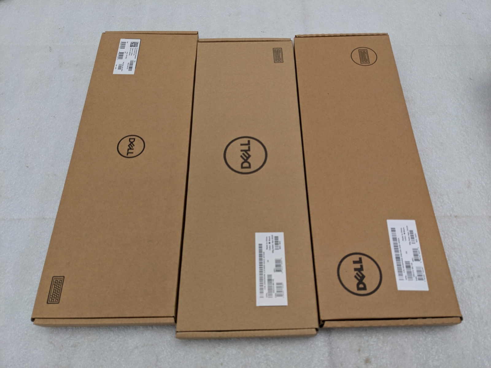 LOT OF 3 Dell KB216-BK USB Wired Computer Black Slim Keyboard 06NDTV KB216t