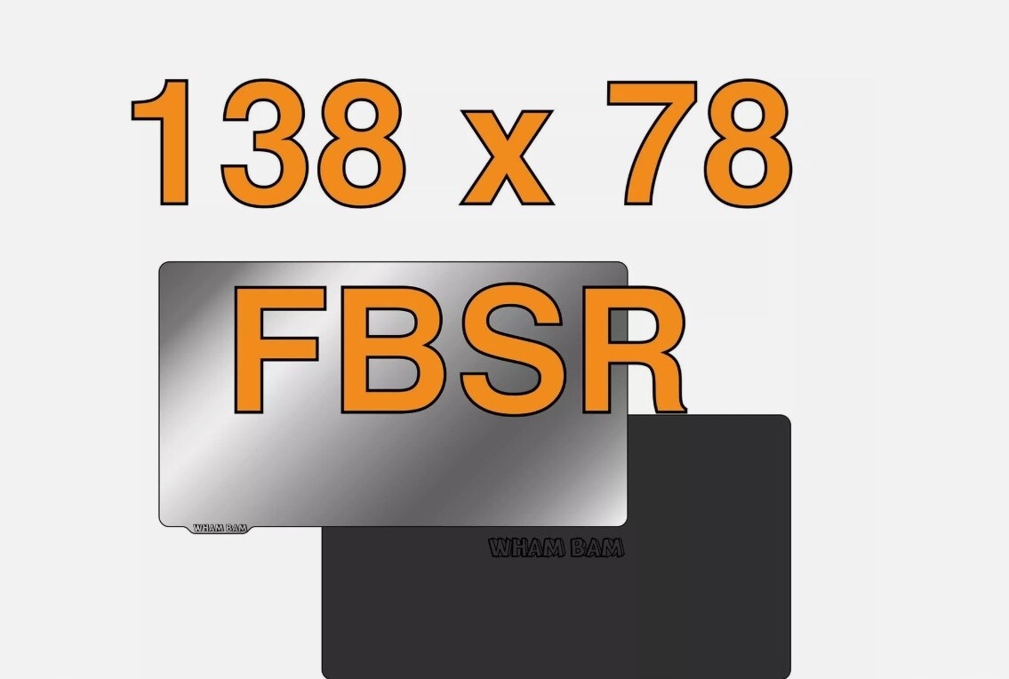Wham Bam Flexible Build System 138x78mm for Resin 3D Printers