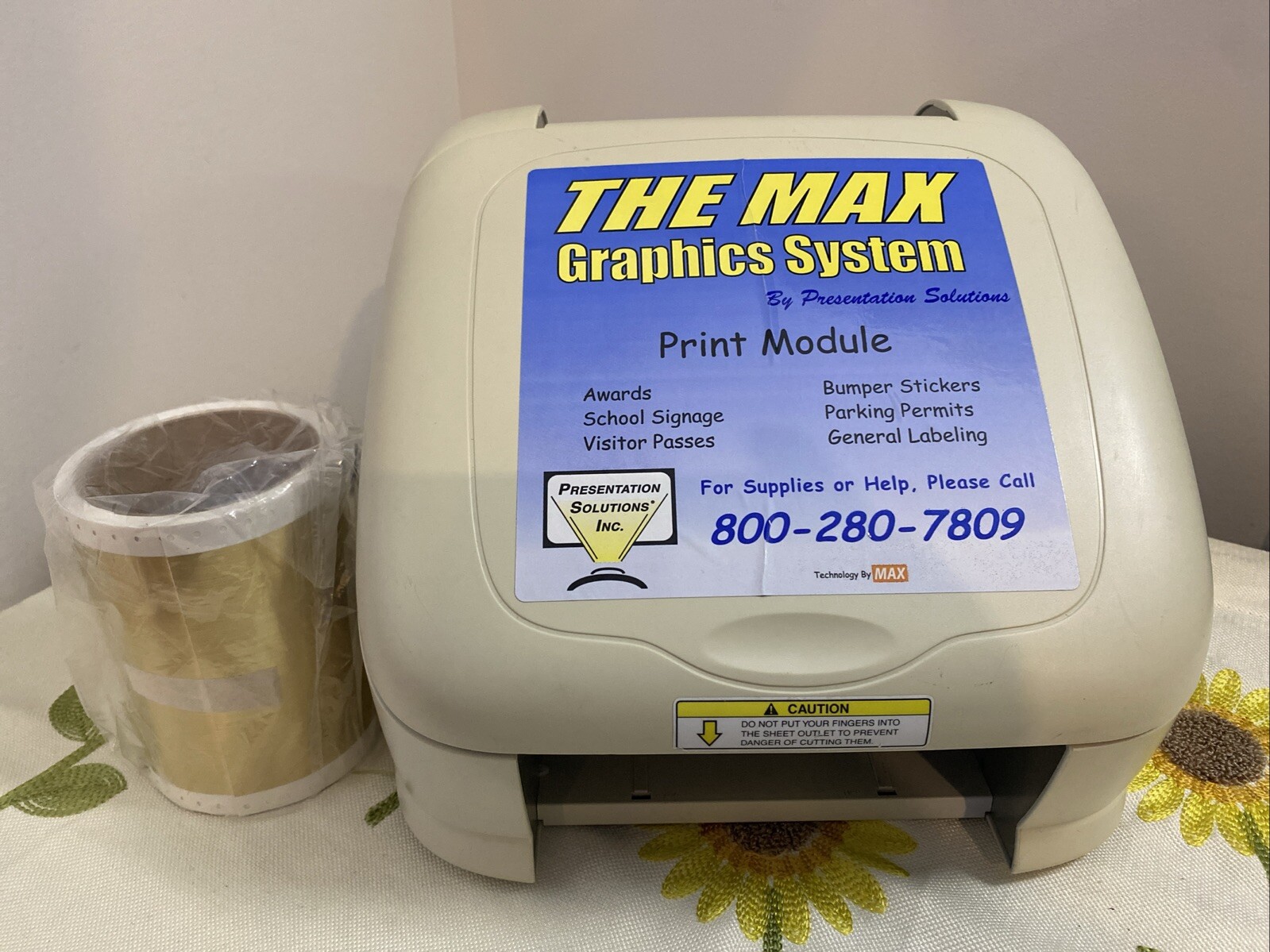 Vintage MAX Bepop PM-100A Industrial Vinyl Sign / Label Printer ( Made in Japan)