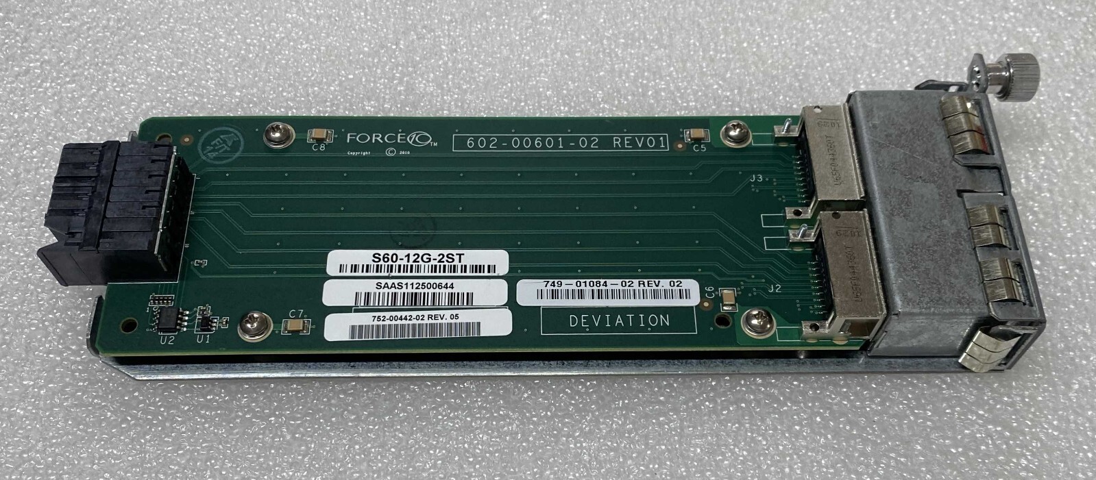 Dell Force10 S60-12G-2ST 2PT 12G Stacking Module for S60 Switches NEW in the Box