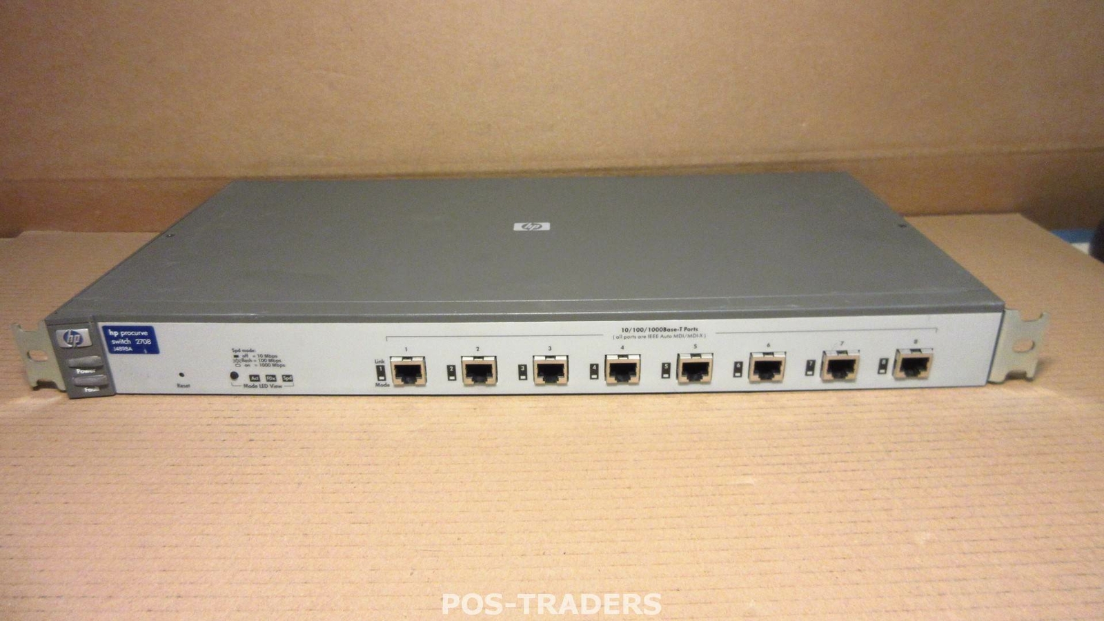 HP ProCurve 2708 8-Port 10/100/1000 Gigabit Layer 2 Network Switch J4898A 