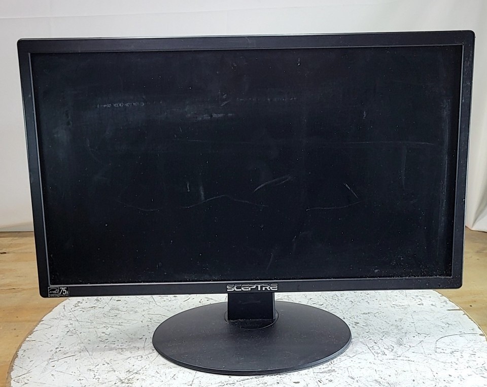 SCEPTRE f22 E225W-19203RT LCD Monitor 22" VGA HDMI GRADE B SEE NOTES