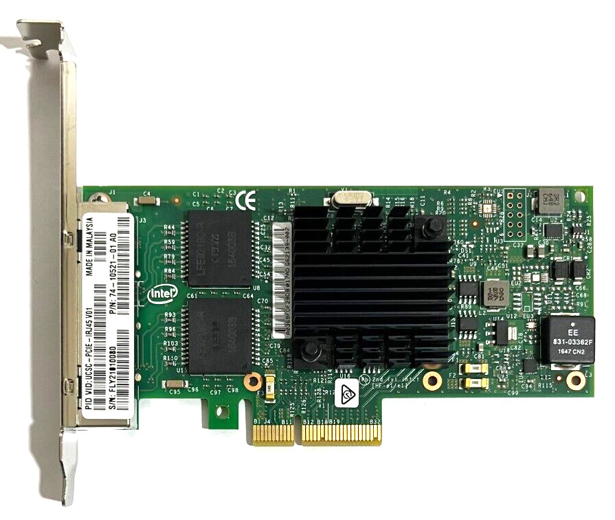 Cisco Dell Intel I350 Quad Port Gigabit 4xGBe Network Adapter UCSC-PCIE-IRJ45