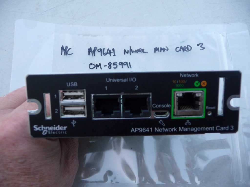 AU SELLER APC AP9641 Schneider UPS Network Management Card 3 0M-85991 - TESTED