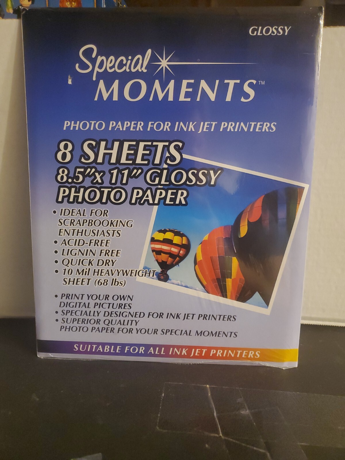 NEW Special Moments Photo Paper 8.5" x 11" Ink Jet 8 Sheets GLOSSY Sealed