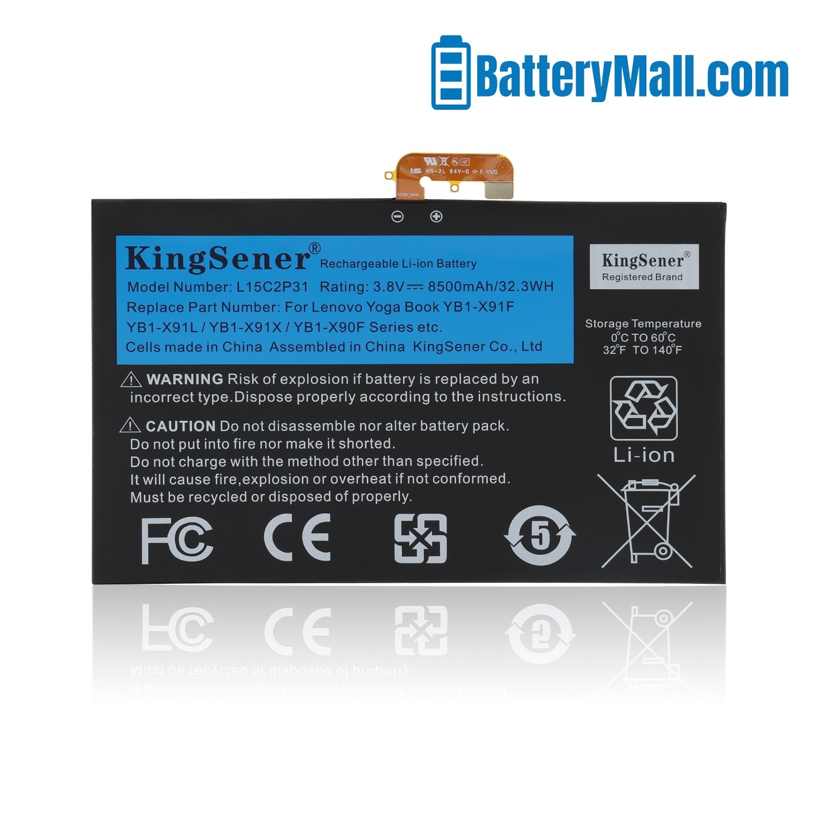 Battery For Lenovo YB1-X90F YB1-X90L YB1-X91X Yoga Book YB1 L15C2P31 SB18C04740