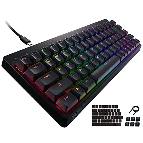ELECOM Wired Gaming Keyboard V-custom VK300S RGB Tenkeyless 65% Size Mechanical
