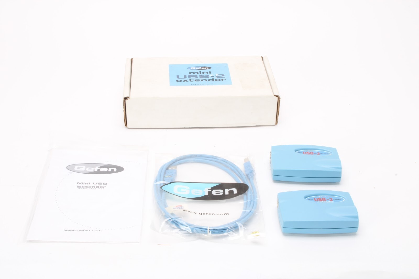 Gefen EXT-USB-MINI2 Mini USB-2 Extender With USB Cable and Original Box
