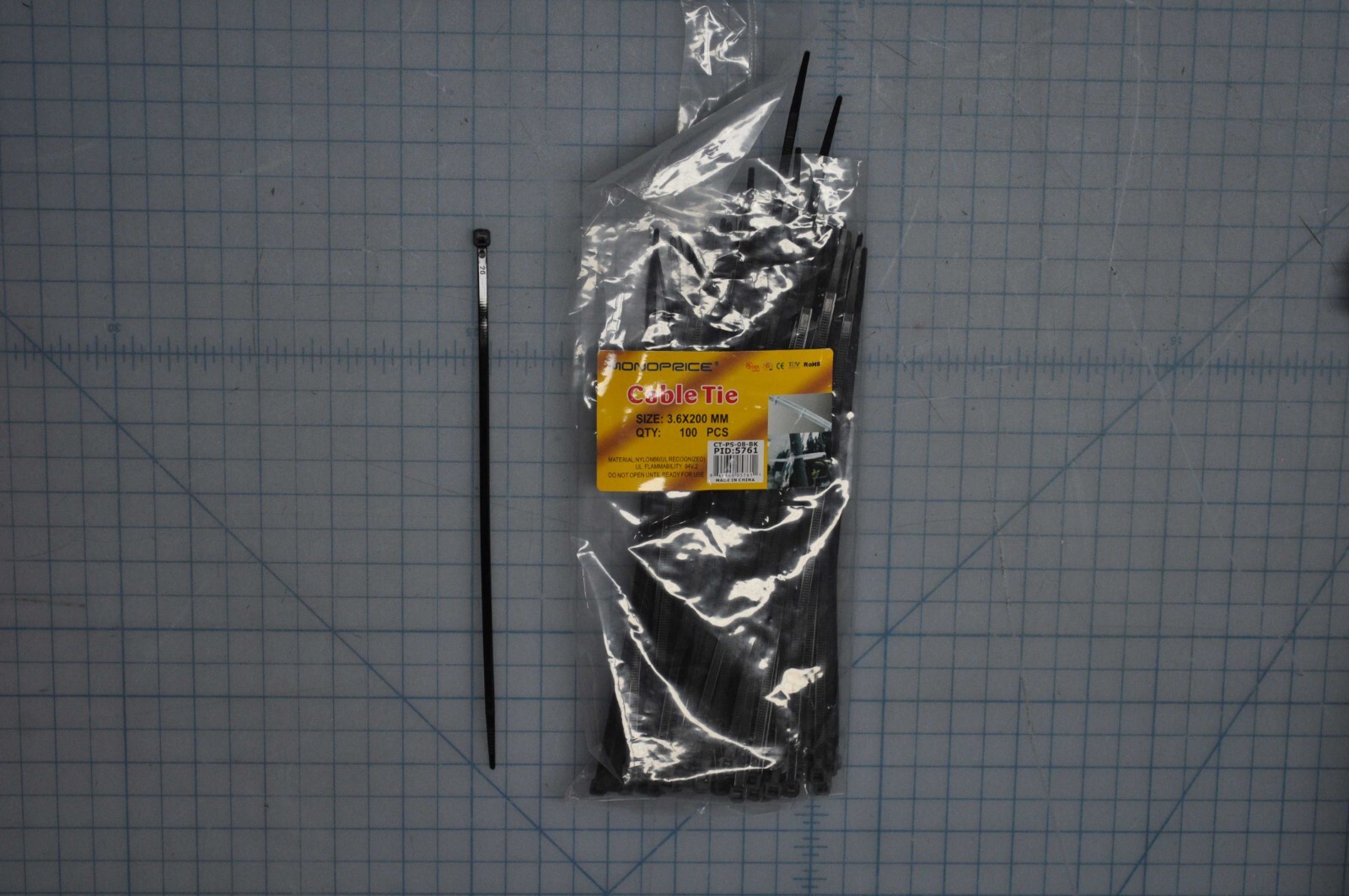 MONOPRICE Cable Tie Grade A 5761