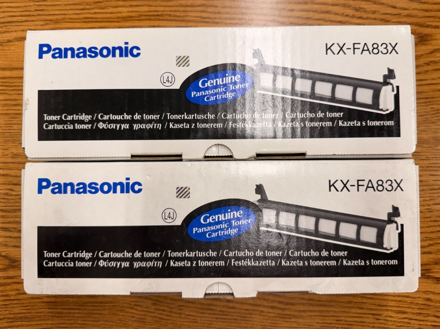 NEW 2X GENUINE PANASONIC KX-FA83X TONER CARTRIDGE