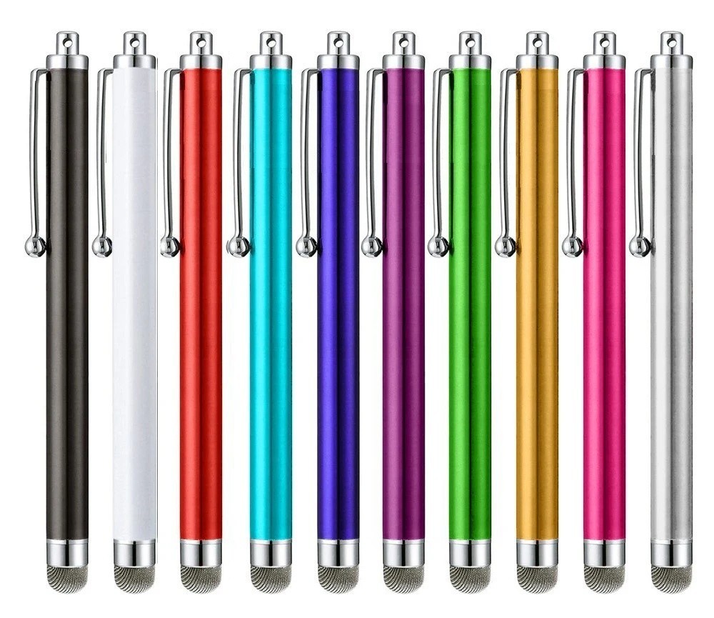 10x Mesh Fiber Capacitive Stylus Pens Touch Screen Pen for Phone Tablet