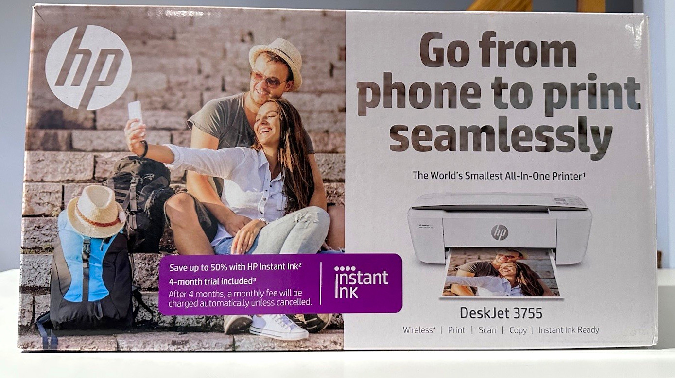 HP DeskJet 3755 Wireless Color Inkjet All-In-One Printer Scan Copy