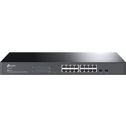 NEW TP-Link JetStream 16-Port Gigabit Smart Switch with 2 SFP Slots TLSG2218
