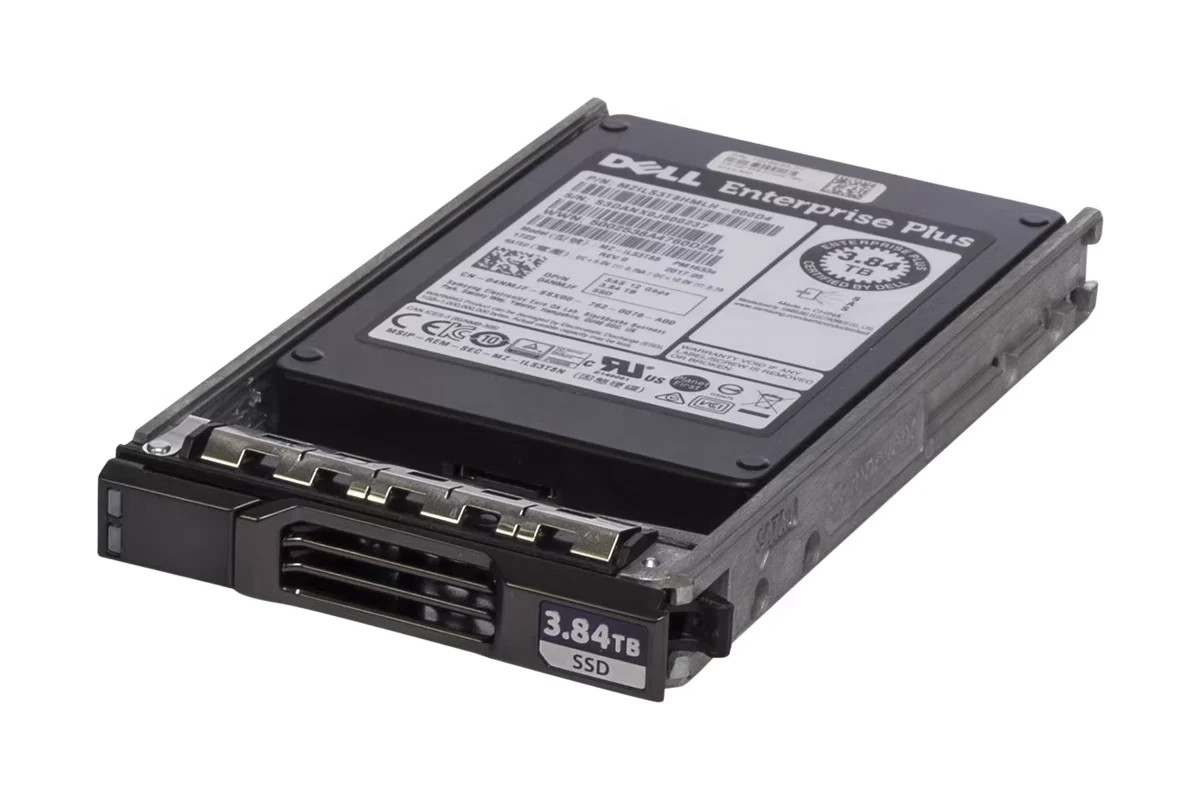 Dell Compellent 3.84TB 12G SAS RI TLC 2.5" SSD MZ-ILS3T8B 4NMJF 04NMJF In Caddy